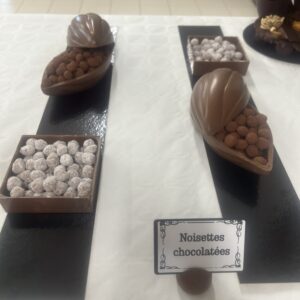 Noisettes caramélisées et chocolatées